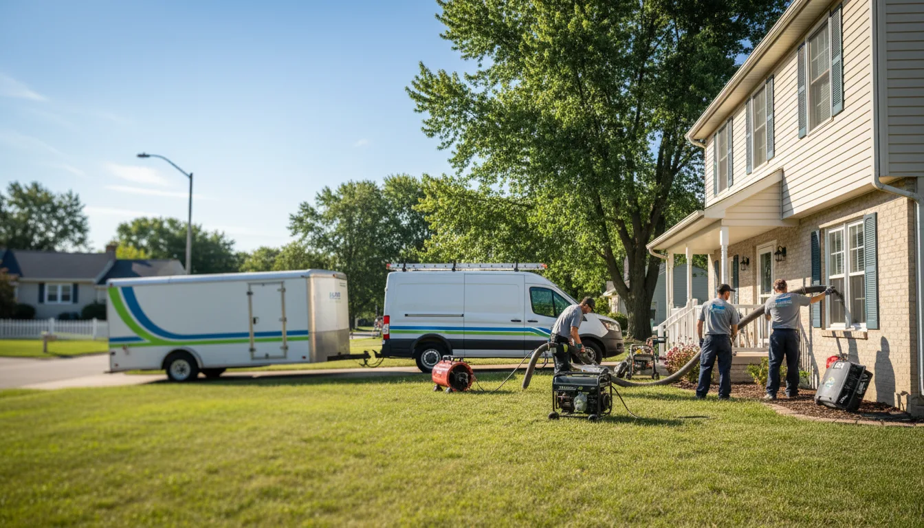 Flooded Basement Restoration And Cleanup With Repair in Peterson, IA near me